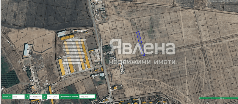 местоположение парцел