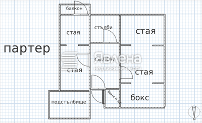 схема партер